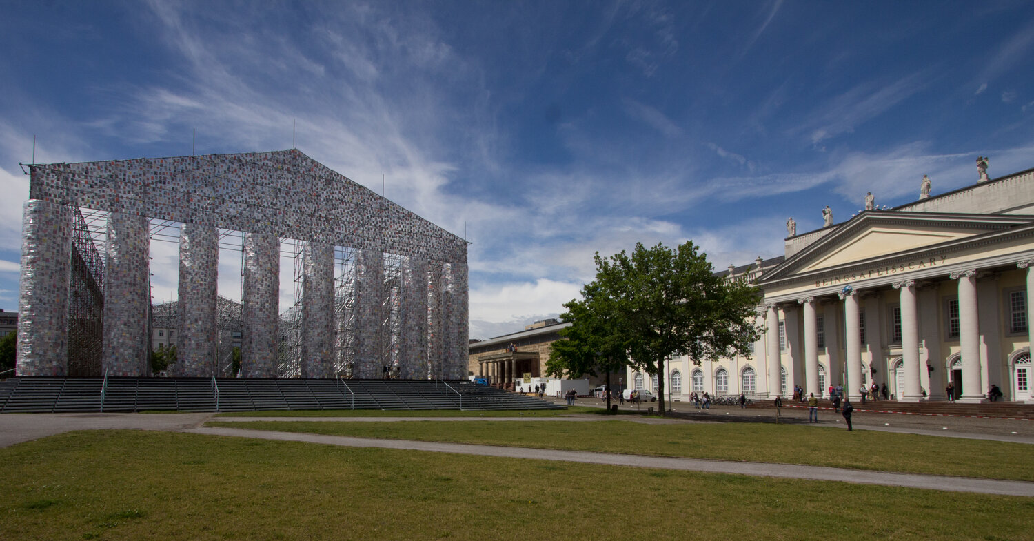 Marta Minujín, The Parthenon of Books, 2017